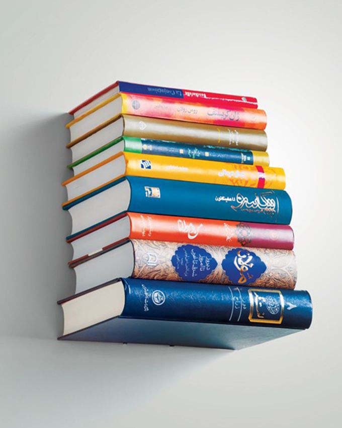 خرید شلف دیواری کتاب